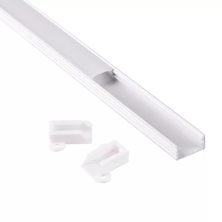 Profil do taśm LED z kloszem natynkowy biały 1m