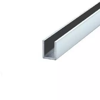 Profil aluminiowy U do szkła 6mm L-2,3m chrom