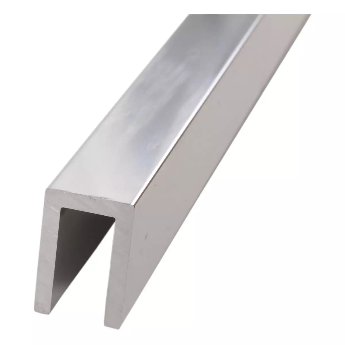 Profil aluminiowy do montażu szkła 6mm L-3m chrom