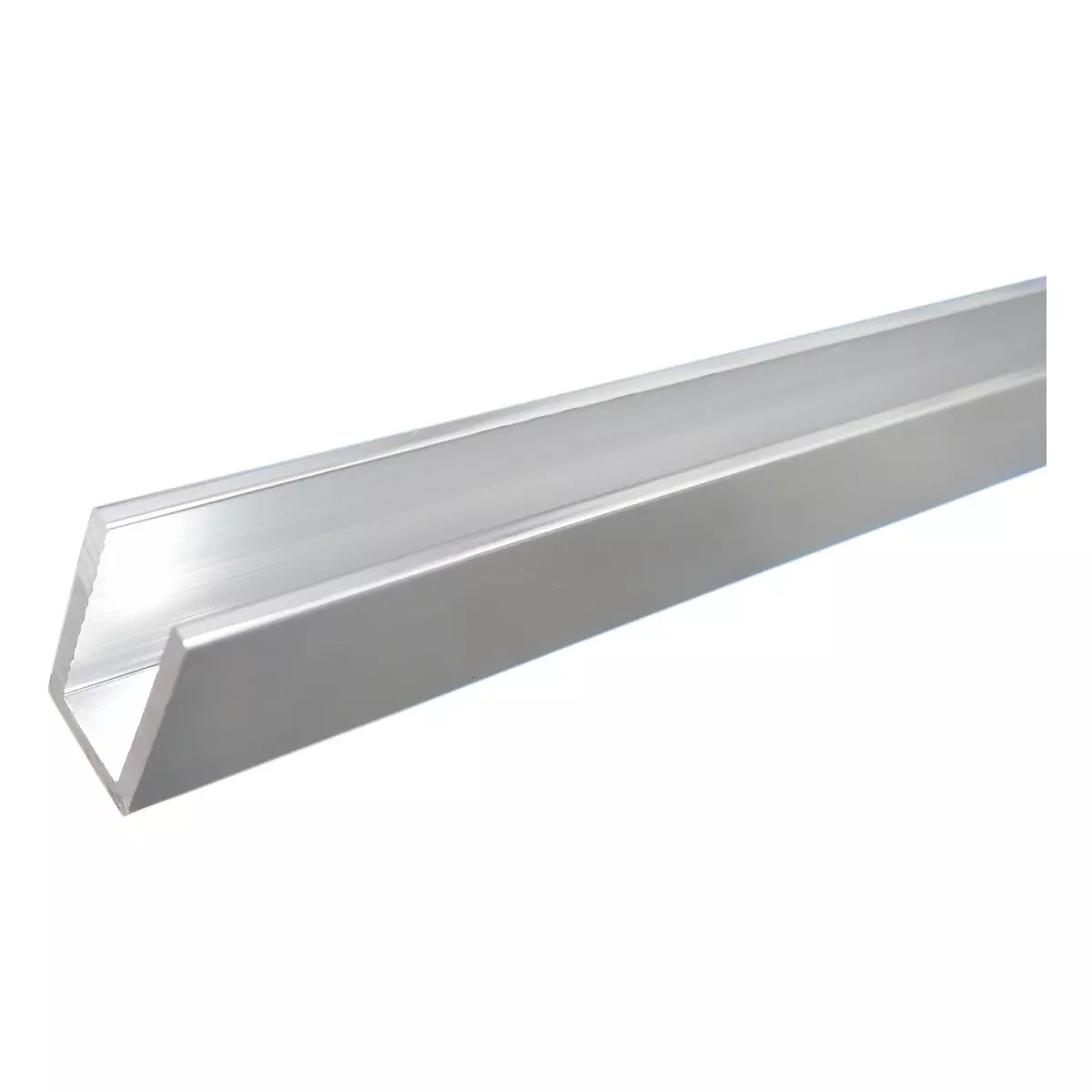 Profil aluminiowy do montażu szkła 8mm L-3m aluminium polerowane