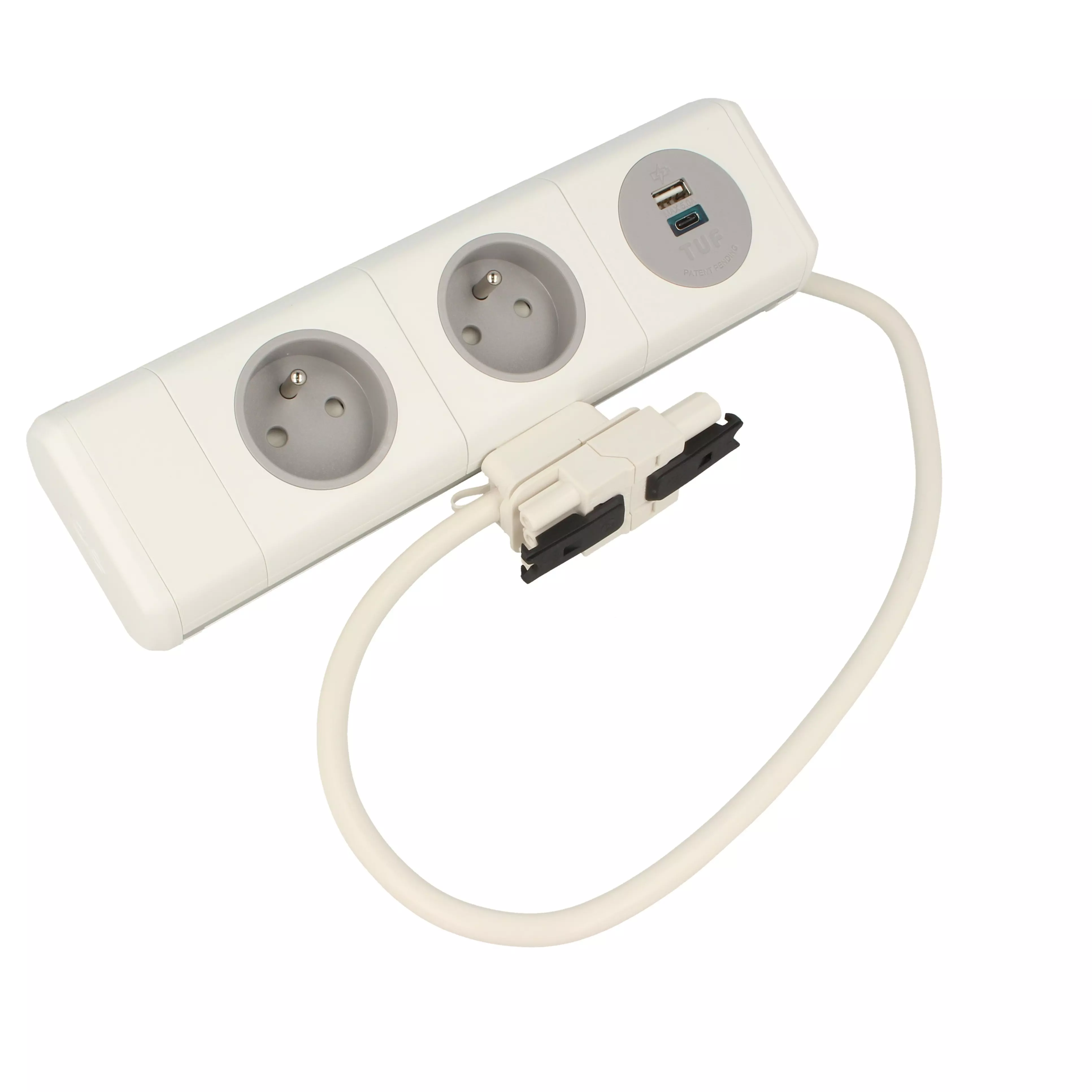 Mediaport PANDA 2x230 FR - USB TUF A+C biały