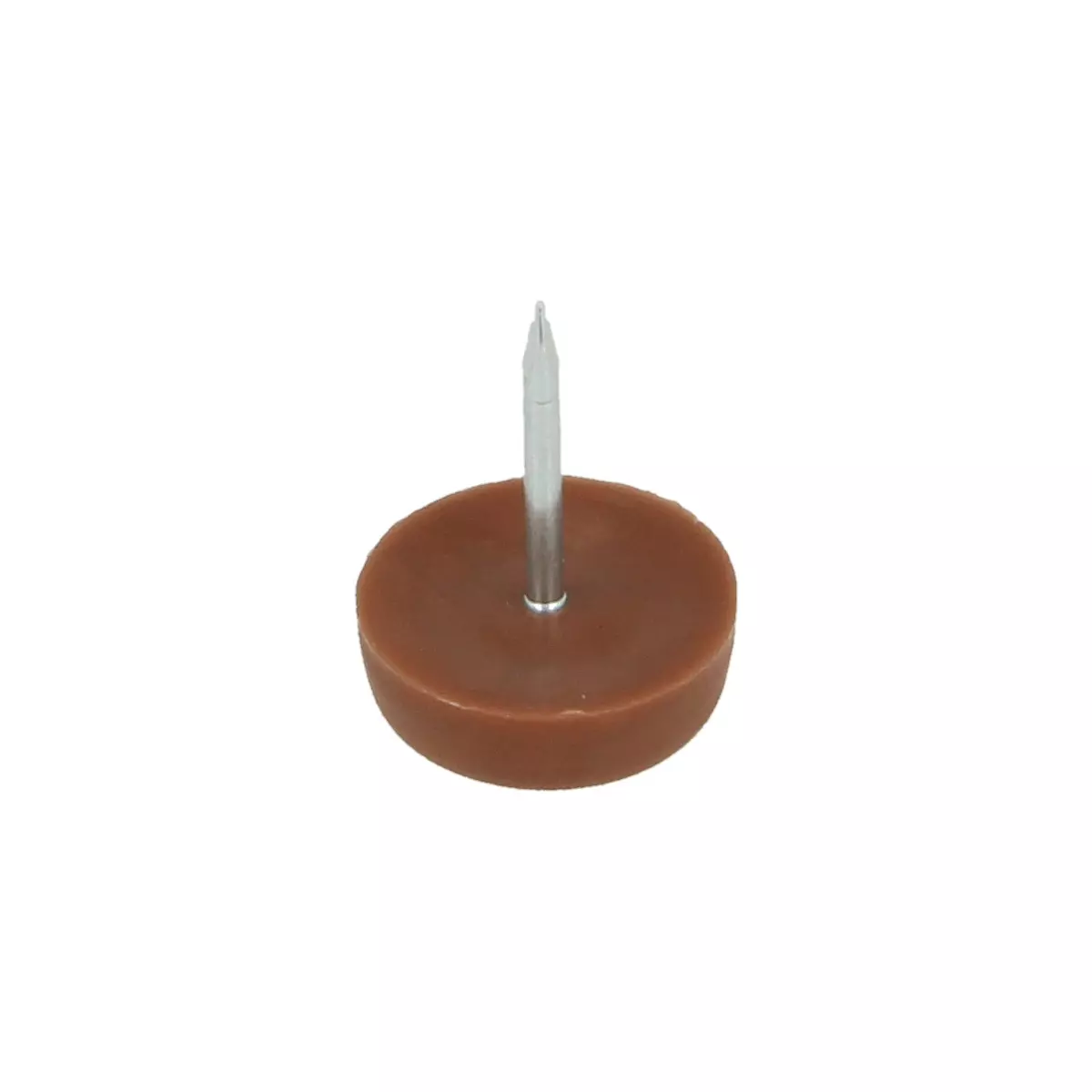 Ślizgacz meblowy z gwoździem pojedynczy ø18mm brązowy 100szt.