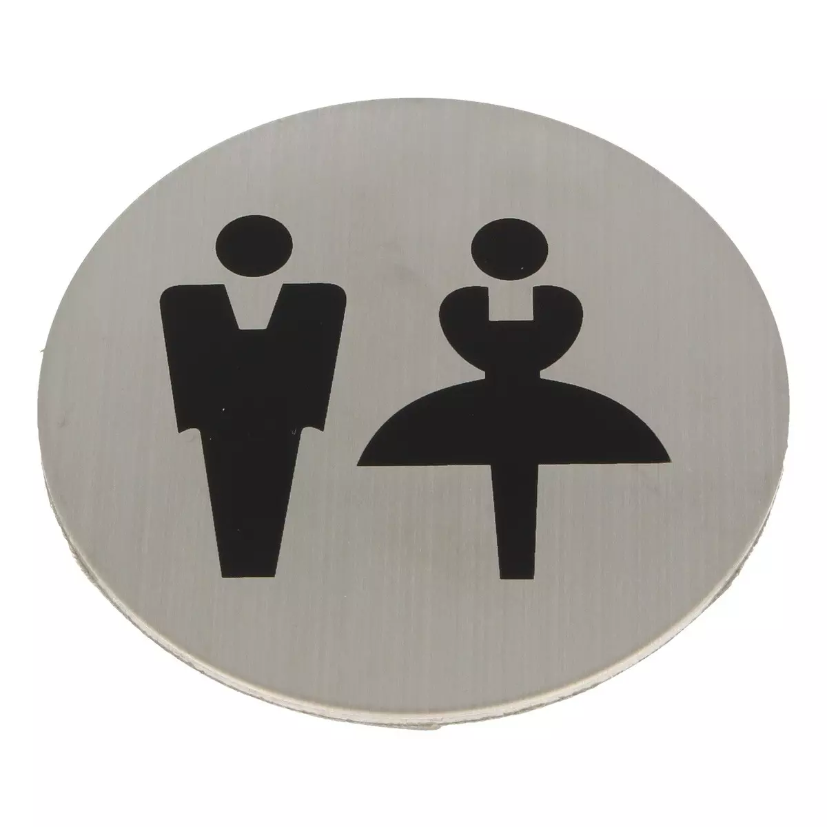 Piktogram tabliczka na drzwi toalety SS304 samoprzylepny WC