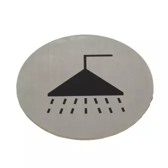 Piktogram tabliczka na drzwi toalety SS304 samoprzylepny Prysznic