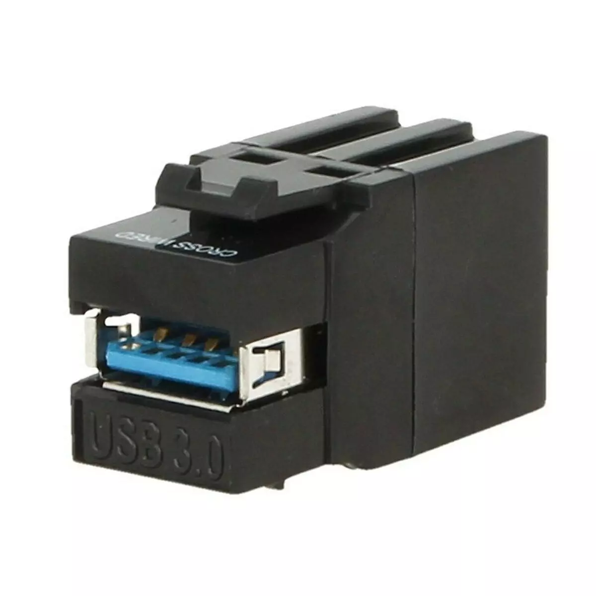 Gniazdo USB 3.0 Keystone czarne