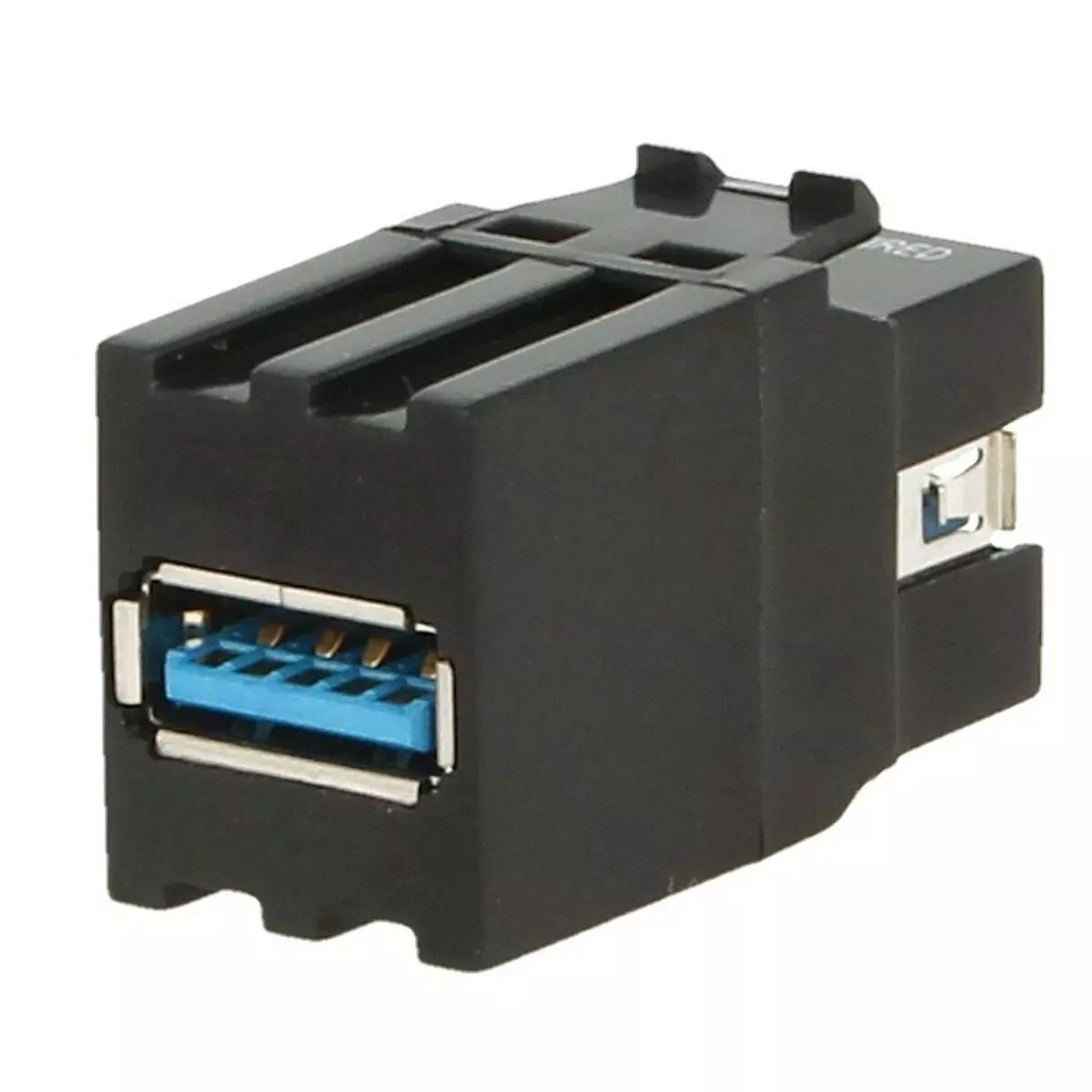 Gniazdo USB 3.0 Keystone czarne