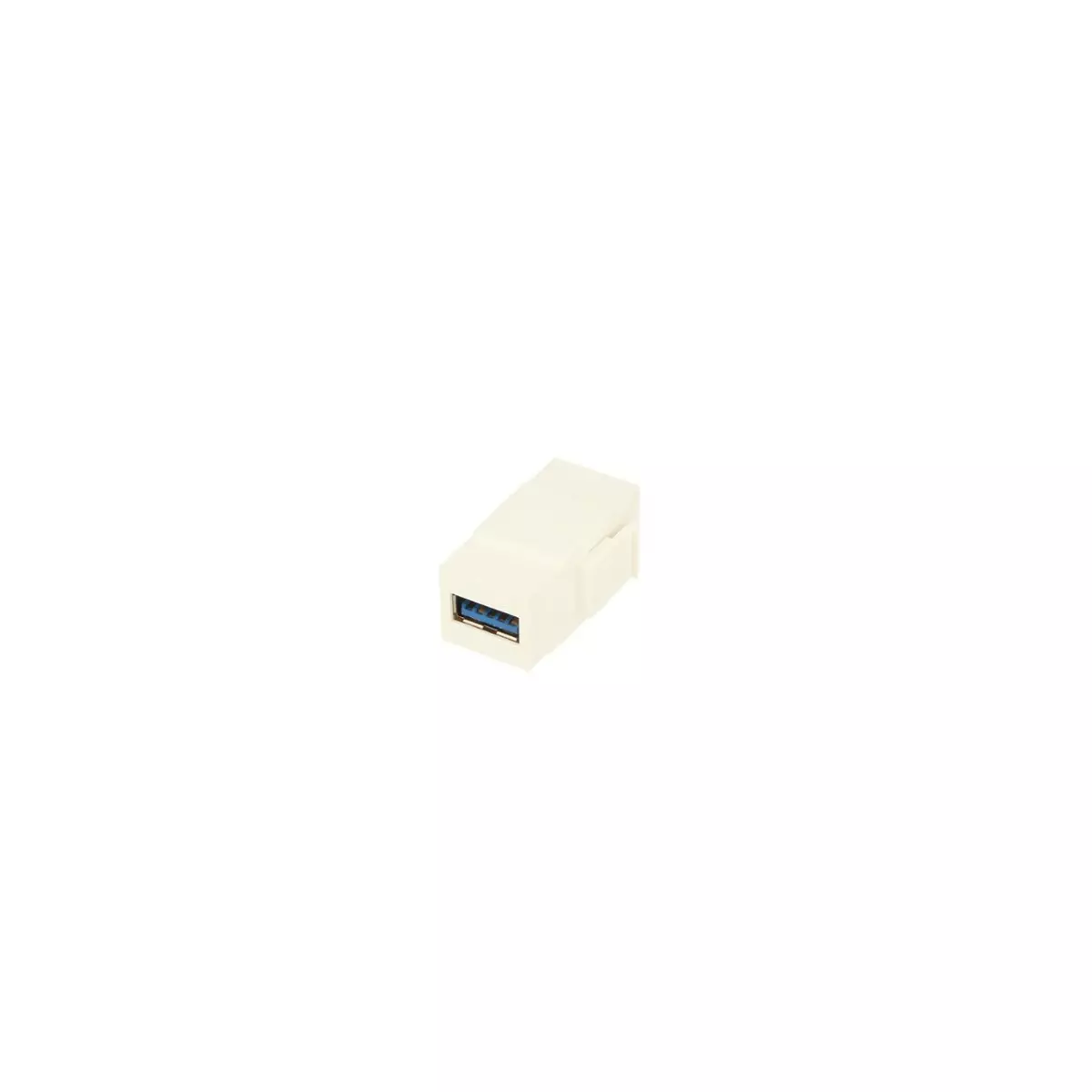 Gniazdo USB 3.0 Keystone białe