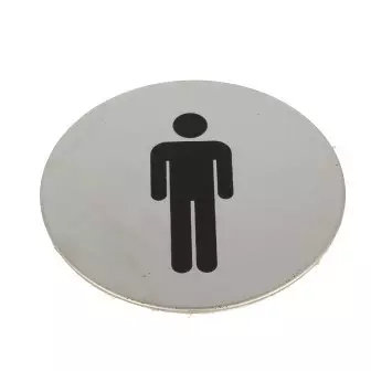 Piktogram - WC Męskie, samoprzylepny