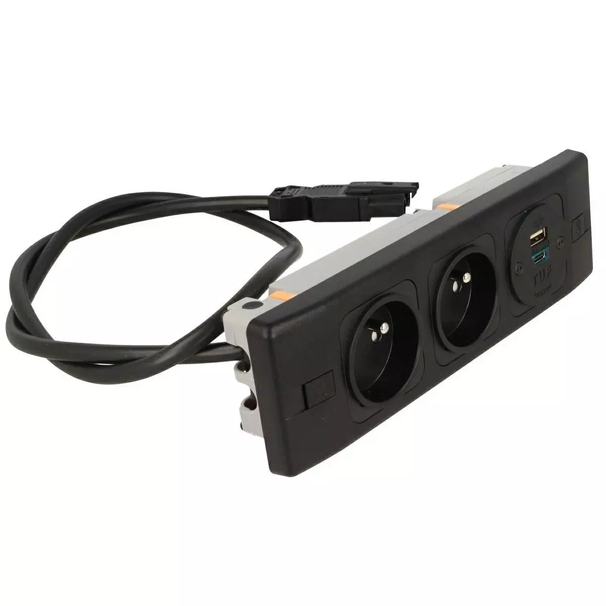 Port PUMA BLACK 2x230 PL/FR USB A+C
