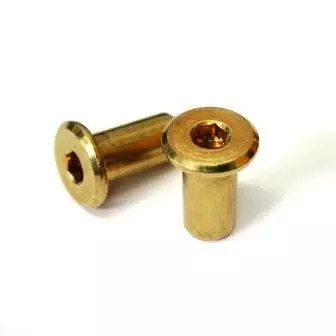 Nakrętka wieńcowa 1013 M6x18mm złota